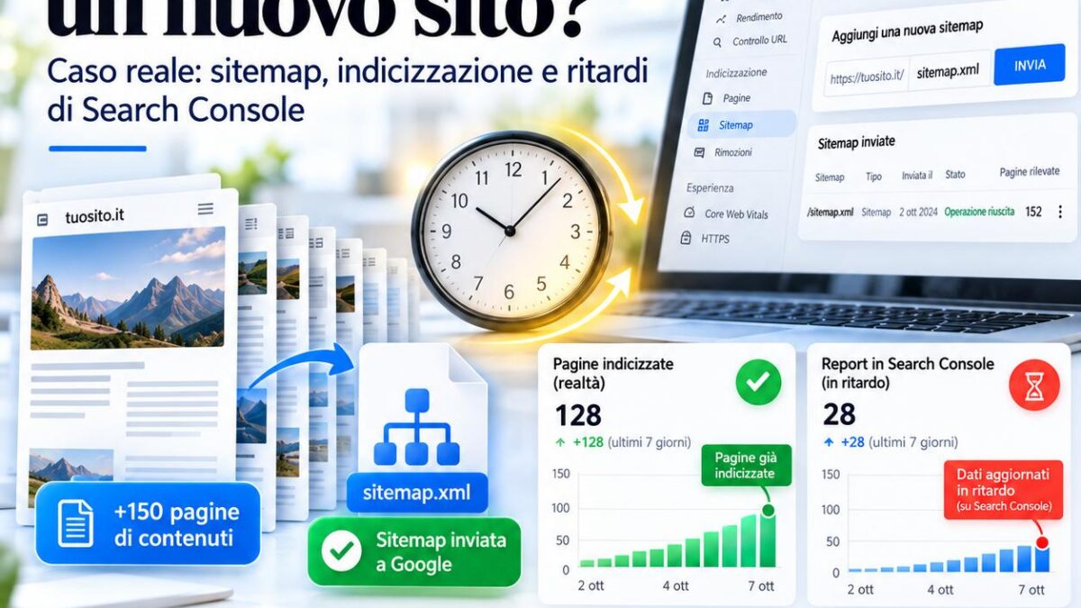 quanto ci mette google indicizzare sito